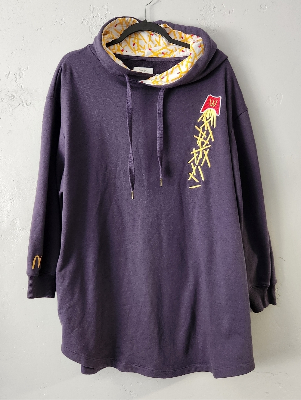 Graniph X McDonalds Collab French Fries Free Size Hoodie One Size